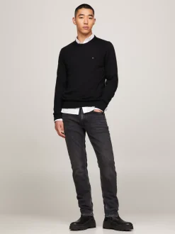 Swetry Z Okrągłym Dekoltem|Swetry*Tommy Hilfiger Sweter Z Kaszmirem BLACK