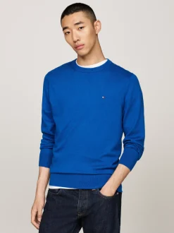 Swetry Z Okrągłym Dekoltem|Swetry*Tommy Hilfiger Sweter Z Kaszmirem VIBRANT INDIGO