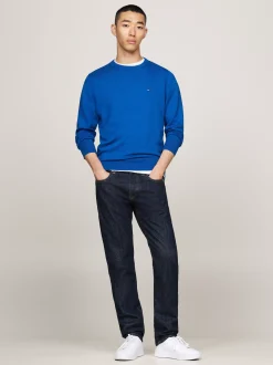 Swetry Z Okrągłym Dekoltem|Swetry*Tommy Hilfiger Sweter Z Kaszmirem VIBRANT INDIGO