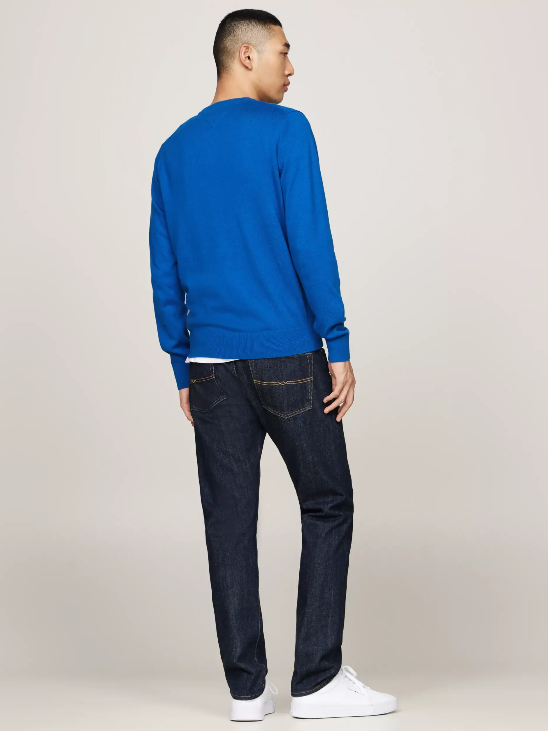 Swetry Z Okrągłym Dekoltem|Swetry*Tommy Hilfiger Sweter Z Kaszmirem VIBRANT INDIGO