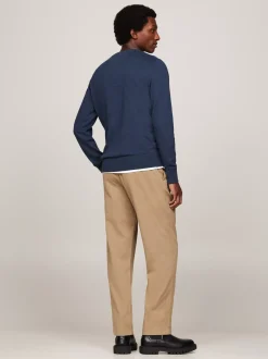 Swetry Z Okrągłym Dekoltem|Swetry*Tommy Hilfiger Sweter Z Kaszmirem AEGEAN SEA HEATHER