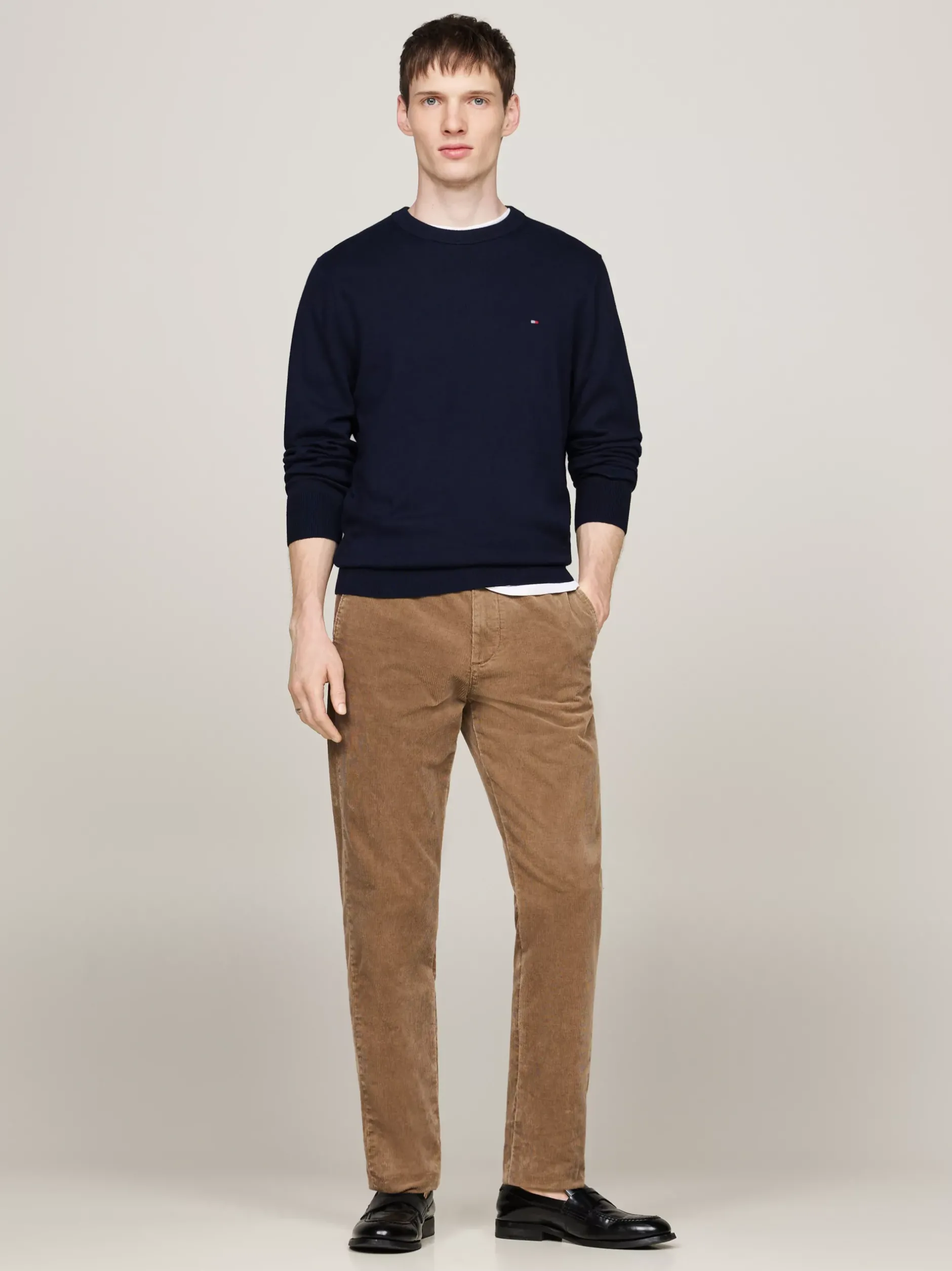 Swetry Z Okrągłym Dekoltem|Swetry*Tommy Hilfiger Sweter Z Kaszmirem DESERT SKY