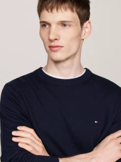 Swetry Z Okrągłym Dekoltem|Swetry*Tommy Hilfiger Sweter Z Kaszmirem DESERT SKY