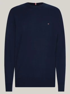 Swetry Z Okrągłym Dekoltem|Swetry*Tommy Hilfiger Sweter Z Kaszmirem DESERT SKY