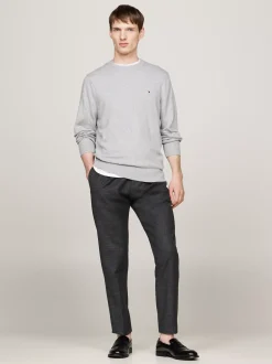 Swetry|Dzianina*Tommy Hilfiger Sweter Z Kaszmirem LIGHT GREY HEATHER