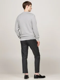 Swetry|Dzianina*Tommy Hilfiger Sweter Z Kaszmirem LIGHT GREY HEATHER