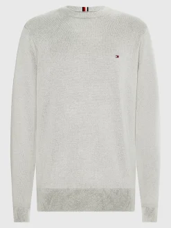Swetry|Dzianina*Tommy Hilfiger Sweter Z Kaszmirem LIGHT GREY HEATHER