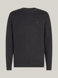 Swetry Z Okrągłym Dekoltem|Swetry*Tommy Hilfiger Sweter Z Kaszmirem DARK GREY HEATHER