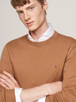Swetry Z Okrągłym Dekoltem|Swetry*Tommy Hilfiger Sweter Z Kaszmirem SAFARI CANVAS