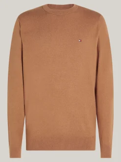 Swetry Z Okrągłym Dekoltem|Swetry*Tommy Hilfiger Sweter Z Kaszmirem SAFARI CANVAS