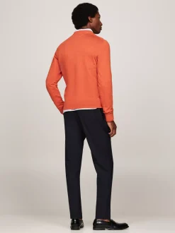 Swetry Z Okrągłym Dekoltem|Swetry*Tommy Hilfiger Sweter Z Kaszmirem ORANGE THUNDER HEATHER