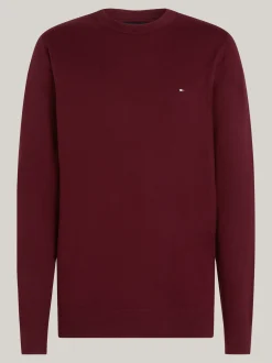 Swetry Z Okrągłym Dekoltem|Swetry*Tommy Hilfiger Sweter Z Kaszmirem DEEP ROUGE
