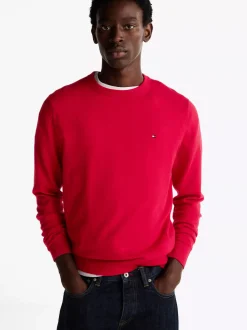 Swetry Z Okrągłym Dekoltem|Swetry*Tommy Hilfiger Sweter Z Kaszmirem PRIMARY RED