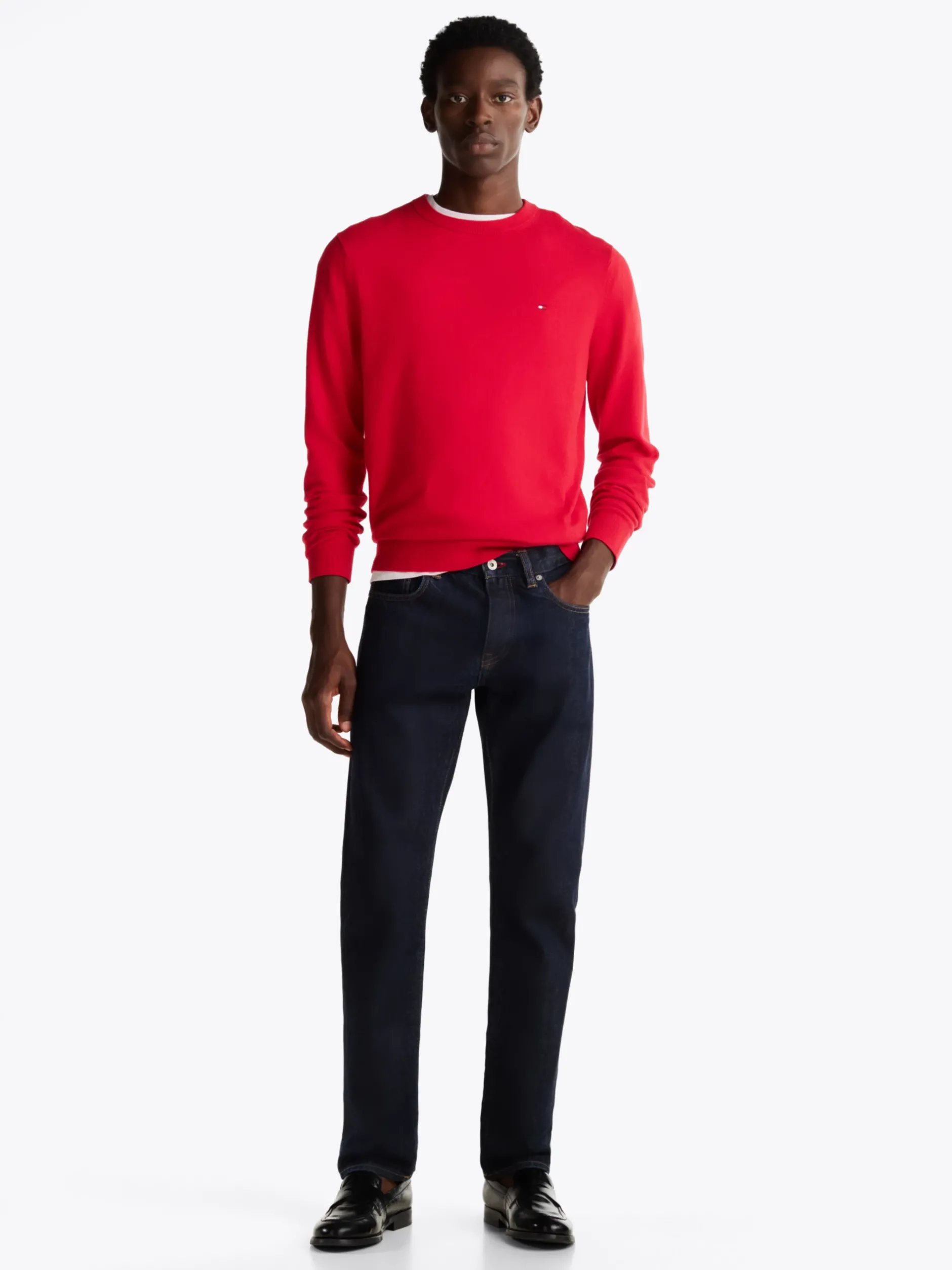 Swetry Z Okrągłym Dekoltem|Swetry*Tommy Hilfiger Sweter Z Kaszmirem PRIMARY RED