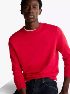 Swetry Z Okrągłym Dekoltem|Swetry*Tommy Hilfiger Sweter Z Kaszmirem PRIMARY RED