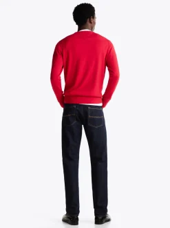 Swetry Z Okrągłym Dekoltem|Swetry*Tommy Hilfiger Sweter Z Kaszmirem PRIMARY RED