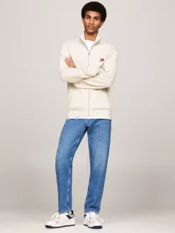 Swetry|Dzianina*Tommy Hilfiger Sweter Z Mieszanki Wełny Z Naszywką Tommy NEWSPRINT