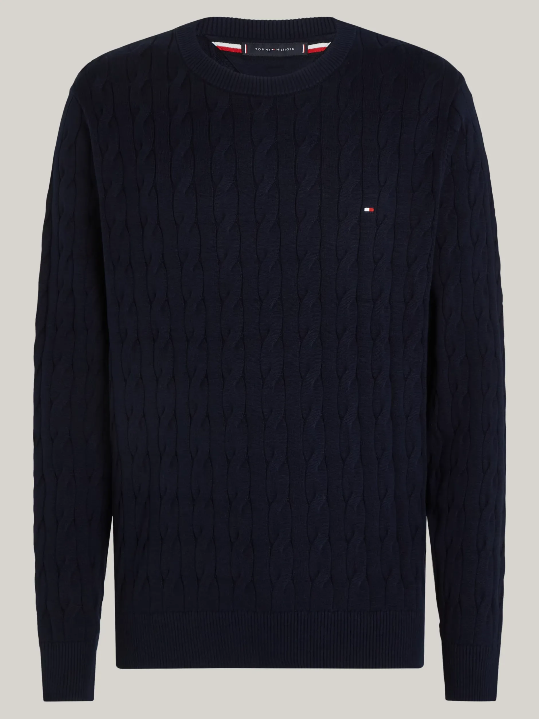 Swetry Z Okrągłym Dekoltem|Swetry*Tommy Hilfiger Sweter Z Okrągłym Dekoltem DESERT SKY