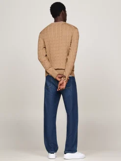 Swetry Z Okrągłym Dekoltem|Swetry*Tommy Hilfiger Sweter Z Okrągłym Dekoltem SAFARI CANVAS