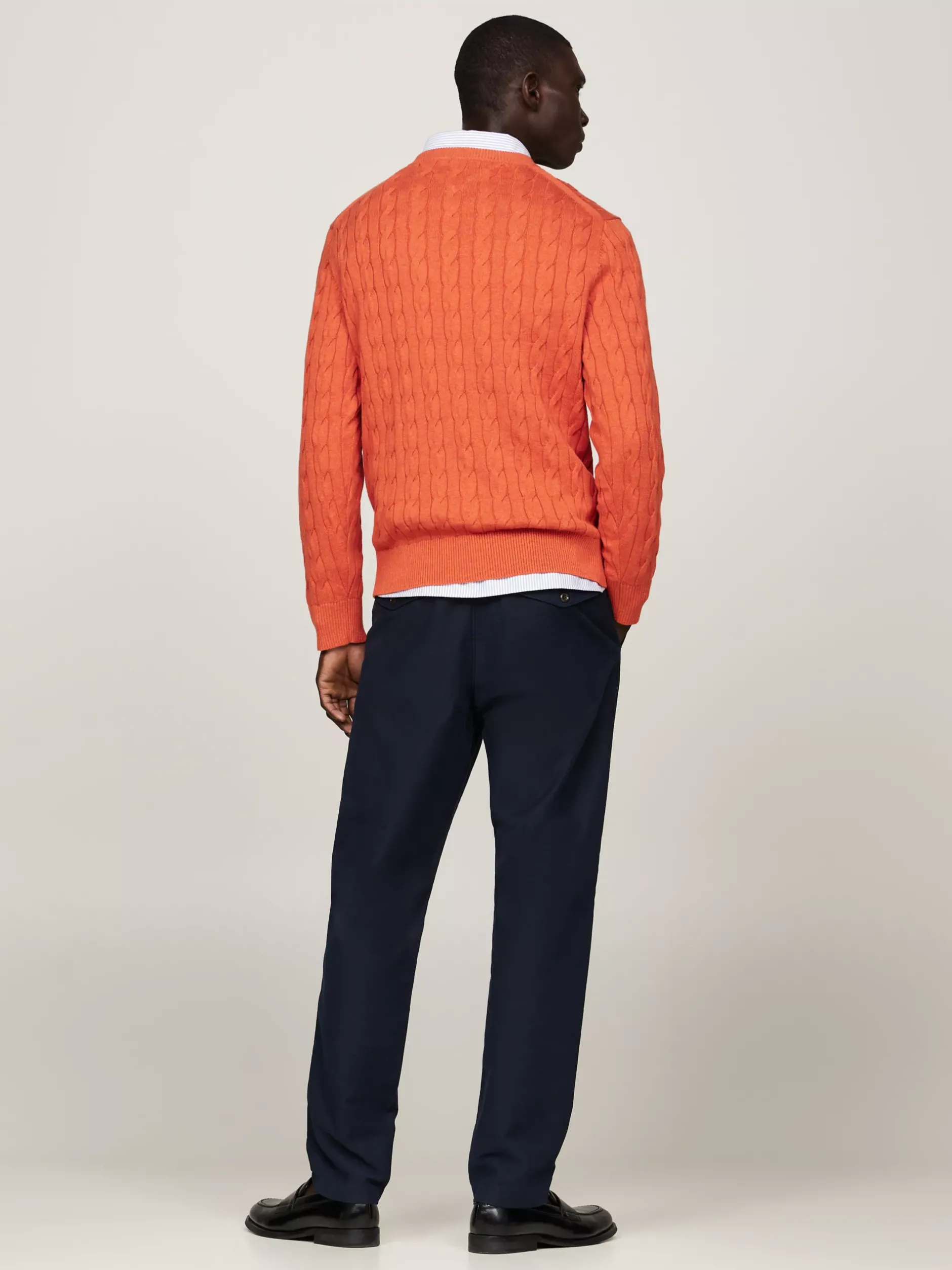Swetry Z Okrągłym Dekoltem|Swetry*Tommy Hilfiger Sweter Z Okrągłym Dekoltem ORANGE THUNDER HEATHER