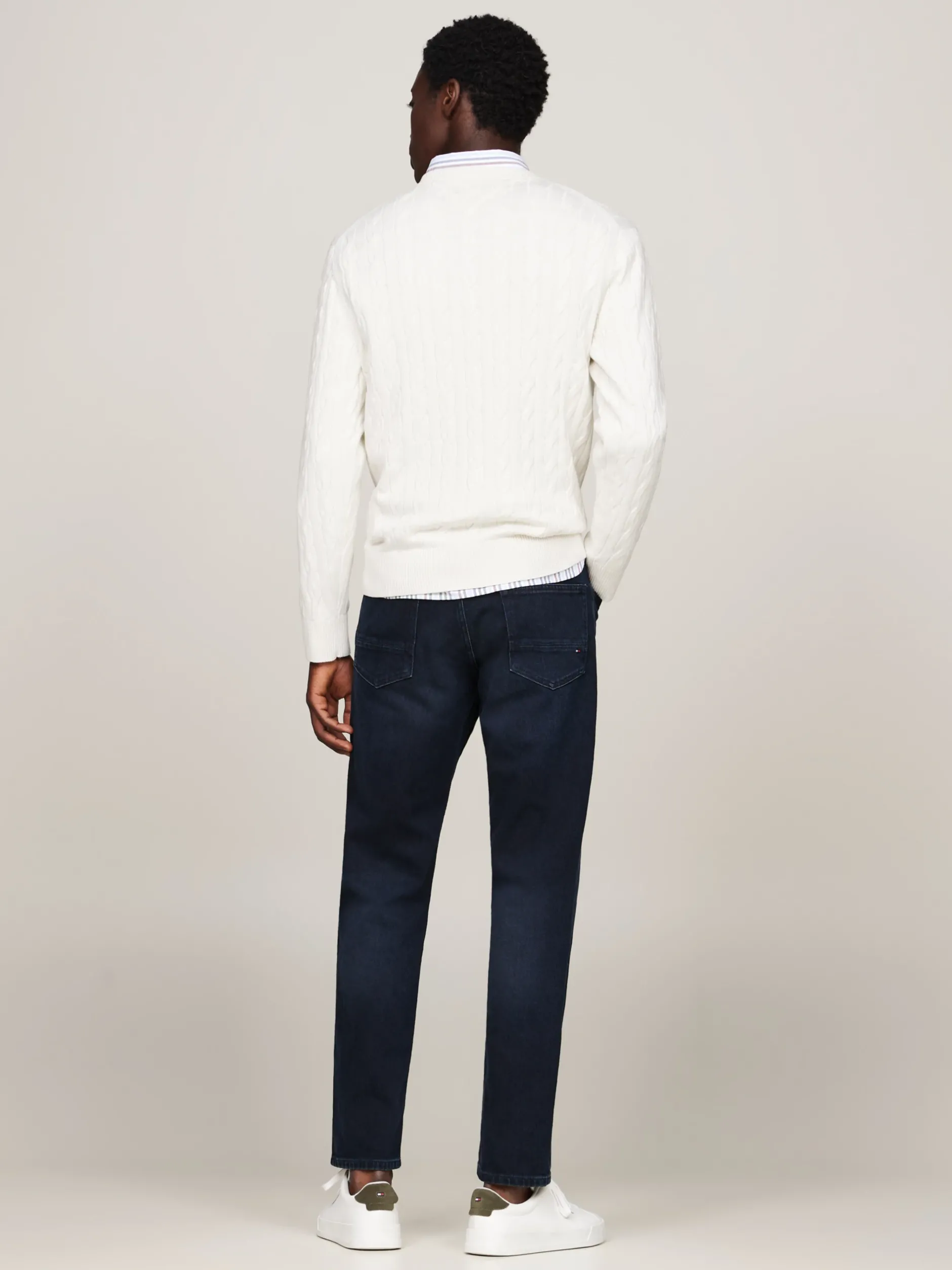 Swetry Z Okrągłym Dekoltem|Swetry*Tommy Hilfiger Sweter Z Okrągłym Dekoltem IVORY