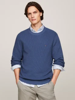 Swetry Z Okrągłym Dekoltem|Swetry*Tommy Hilfiger Sweter Z Okrągłym Dekoltem AEGEAN SEA