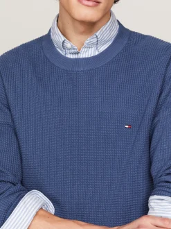 Swetry Z Okrągłym Dekoltem|Swetry*Tommy Hilfiger Sweter Z Okrągłym Dekoltem AEGEAN SEA