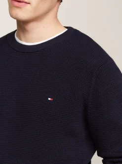 Swetry Z Okrągłym Dekoltem|Swetry*Tommy Hilfiger Sweter Z Okrągłym Dekoltem DESERT SKY