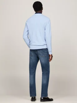 Swetry Z Okrągłym Dekoltem|Swetry*Tommy Hilfiger Sweter Z Okrągłym Dekoltem Z Dzianiny Z Fakturą VESSEL BLUE HEATHER