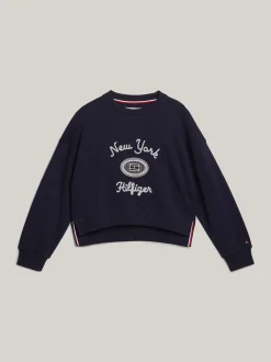 Bluzy Dresowe I Z Kapturem*Tommy Hilfiger Sweter Z Podwójnym Wykończeniem I Logo DESERT SKY