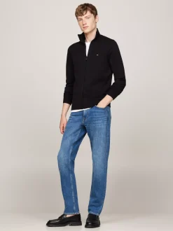 Bluzy Dresowe & Z Kapturem|Dzianina*Tommy Hilfiger Sweter Z Zapięciem Na Zamek Z Kolekcji 1985 BLACK