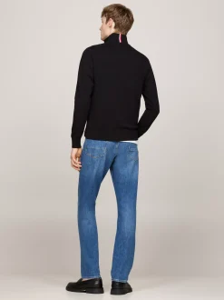Bluzy Dresowe & Z Kapturem|Dzianina*Tommy Hilfiger Sweter Z Zapięciem Na Zamek Z Kolekcji 1985 BLACK