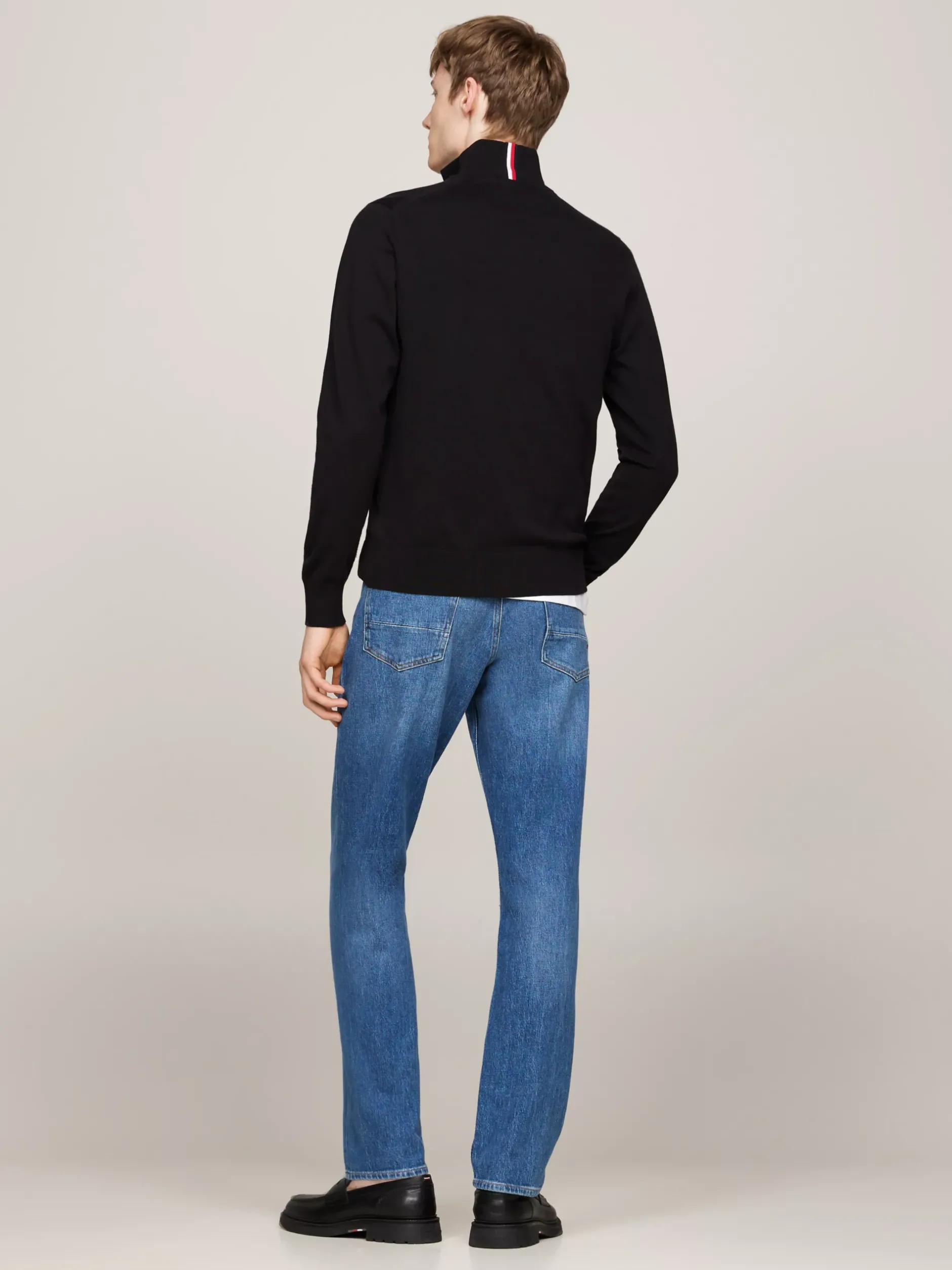 Bluzy Dresowe & Z Kapturem|Dzianina*Tommy Hilfiger Sweter Z Zapięciem Na Zamek Z Kolekcji 1985 BLACK