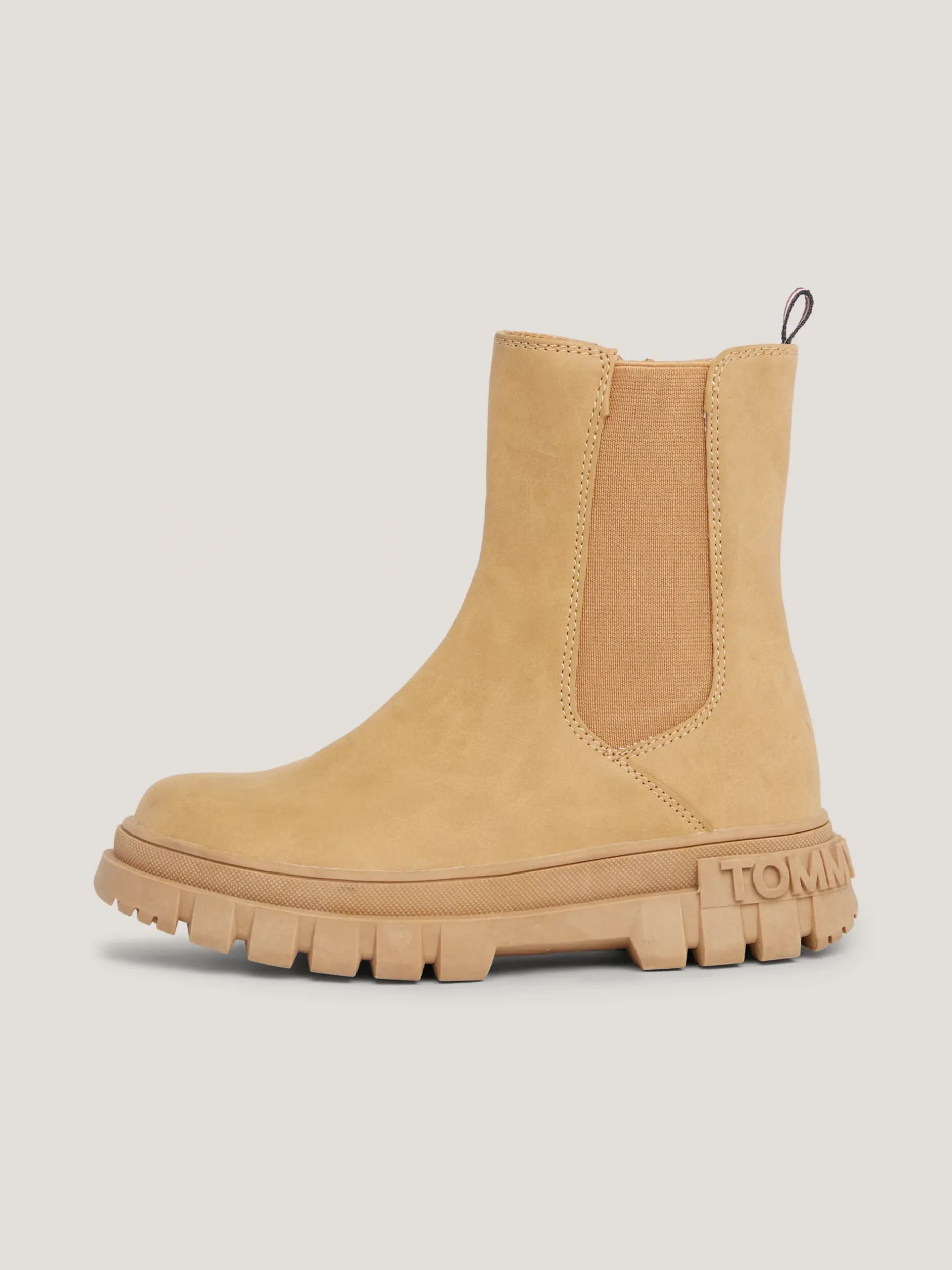 Obuwie I Akcesoria*Tommy Hilfiger Sygnowane Botki Z Zapięciem Na Zamek COGNAC