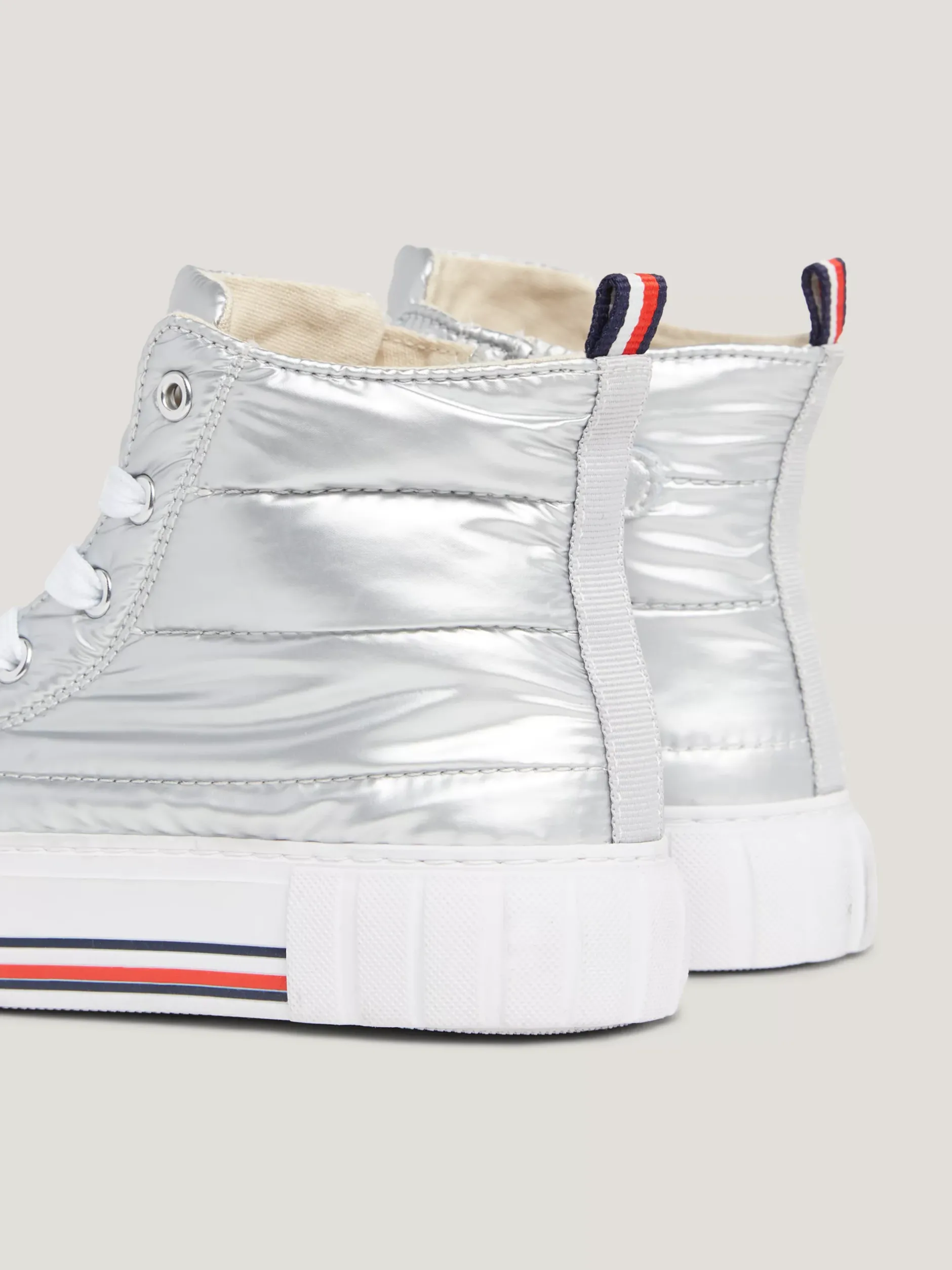 Obuwie I Akcesoria*Tommy Hilfiger Sygnowane Buty Sportowe Za Kostkę SILVER