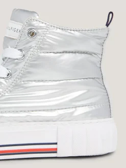Obuwie I Akcesoria*Tommy Hilfiger Sygnowane Buty Sportowe Za Kostkę SILVER