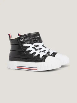 Obuwie I Akcesoria*Tommy Hilfiger Sygnowane Buty Sportowe Za Kostkę BLACK