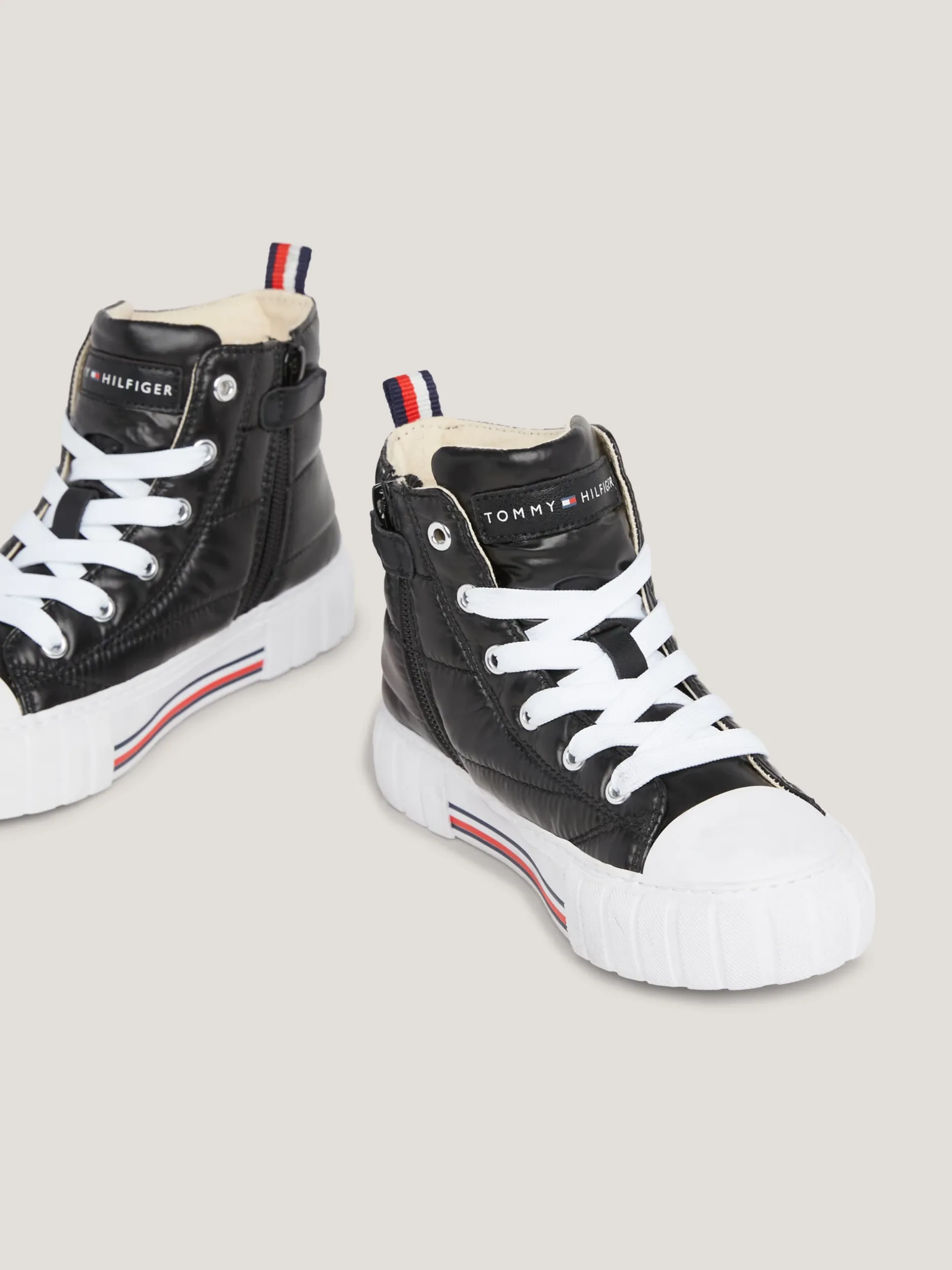 Obuwie I Akcesoria*Tommy Hilfiger Sygnowane Buty Sportowe Za Kostkę BLACK
