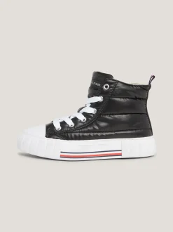 Obuwie I Akcesoria*Tommy Hilfiger Sygnowane Buty Sportowe Za Kostkę BLACK