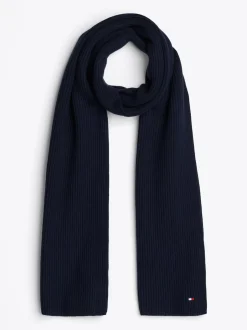 Szaliki|Szaliki*Tommy Hilfiger Szal Essential Z Flagą SPACE BLUE