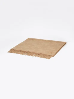 Szaliki|Szaliki*Tommy Hilfiger Szal Z Czystej Wełny Z Monogramem TH CAMEL
