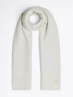 Szaliki|Szaliki*Tommy Hilfiger Szal Z Metalicznym Monogramem TH ANCIENT WHITE