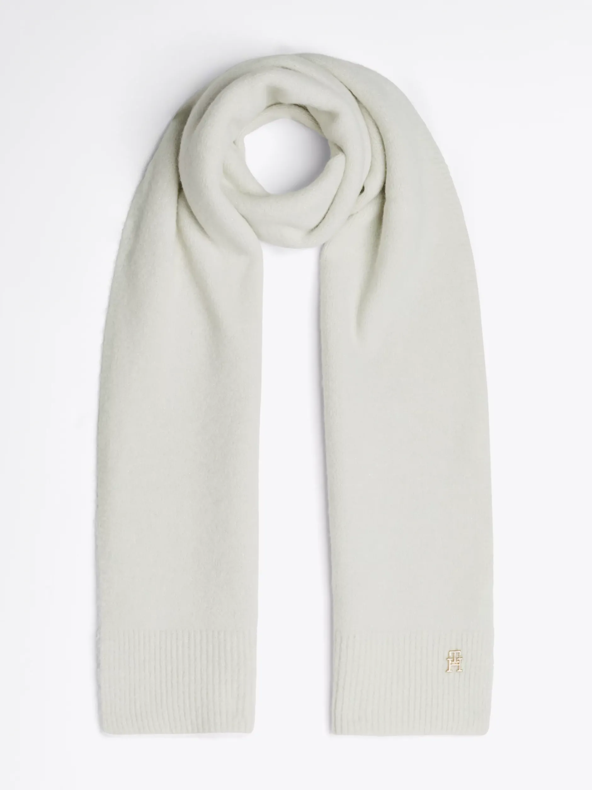 Szaliki|Szaliki*Tommy Hilfiger Szal Z Metalicznym Monogramem TH ANCIENT WHITE