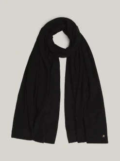 Szaliki|Szaliki*Tommy Hilfiger Szal Z Monogramem TH BLACK