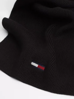 Szaliki|Szaliki*Tommy Hilfiger Szal Z Podłużną Flagą BLACK