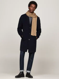 Czapki I Szaliki*Tommy Hilfiger Szalik Z Haftem Z Flagą Hilfiger BEIGE