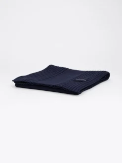 Czapki I Szaliki*Tommy Hilfiger Szalik Z Logo Hilfiger Monotype SPACE BLUE