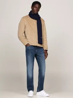 Czapki I Szaliki*Tommy Hilfiger Szalik Z Logo Hilfiger Monotype SPACE BLUE