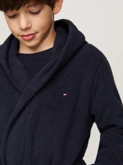 Bielizna & Skarpetki|Underwear & Socks*Tommy Hilfiger Szlafrok Z Wyhaftowanym Logo DESERT SKY