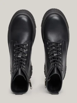 Sznurowane Botki|Botki*Tommy Hilfiger Sznurowane Botki Na Platformie BLACK